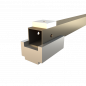Preview: Spannbacke Vierkantprofilprofil 40x40mm unten